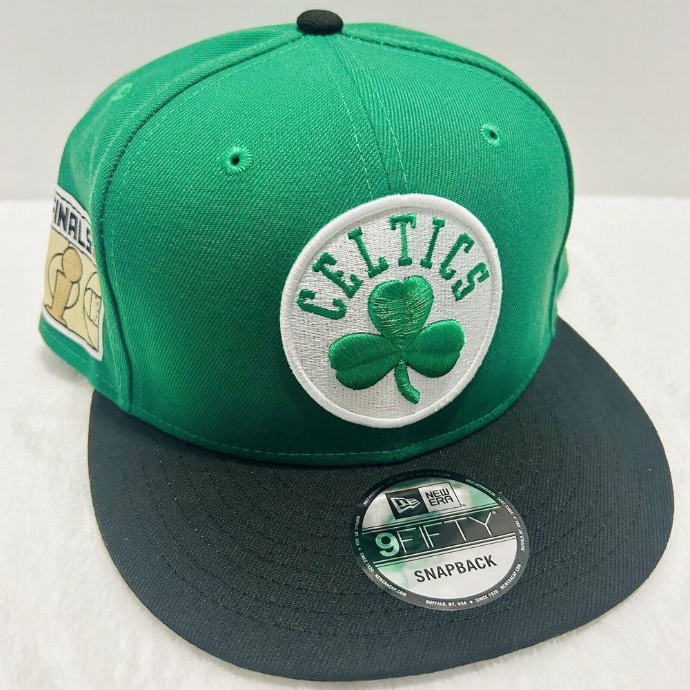 New Era‎ Boston Celtics Finals Patch 2-Tone 9FIFTY Snapback Hat Adjustable Green
